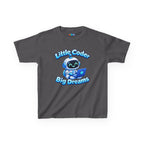 Kidxtr™ Kids Coder T-Shirt — 'Little Coder, Big Dreams' Robot Graphic Tee
