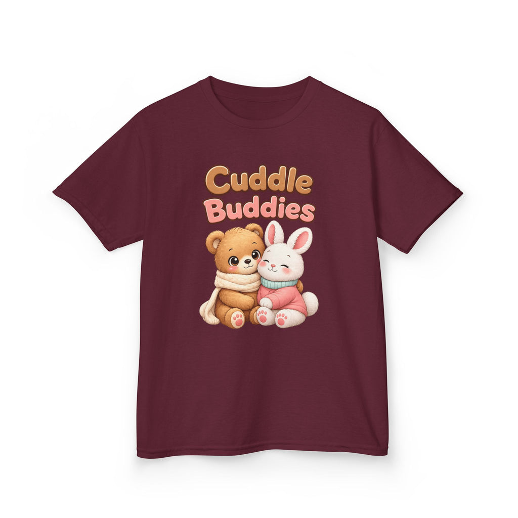 Kids Animal T-Shirt – Cuddle Buddies Bear & Bunny Graphic Tee