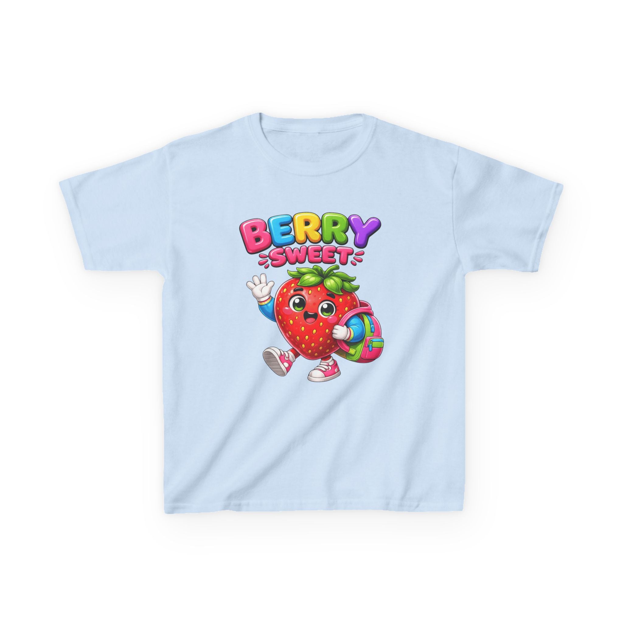 Kids Strawberry T-Shirt — 'Berry Sweet' Cute Strawberry Graphic Tee