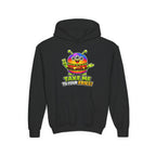 Kidxtr™ Kids Burger Hoodie — 'Take Me to Your Fries' Cartoon Graphic Sweatshirt