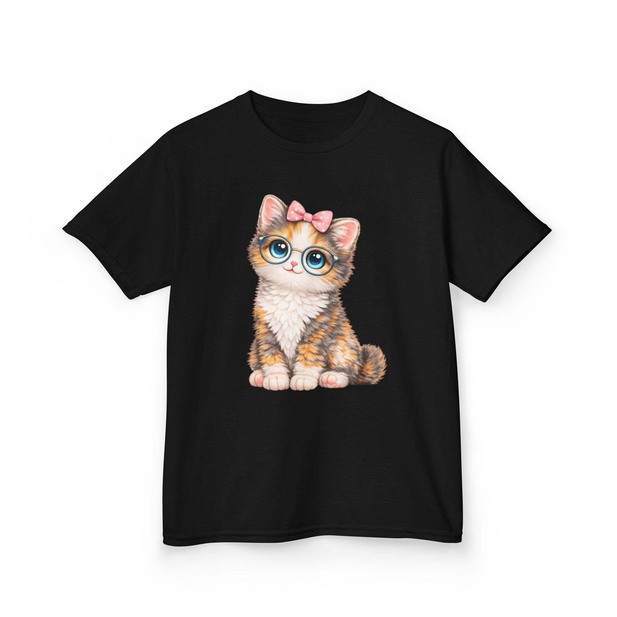 Kids Cat T-Shirt – Big-Eyed Kitten Graphic Tee