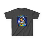 Kids Gaming T-Shirt — 'Mission: 1st Grade' Level Up Astronaut Graphic Tee