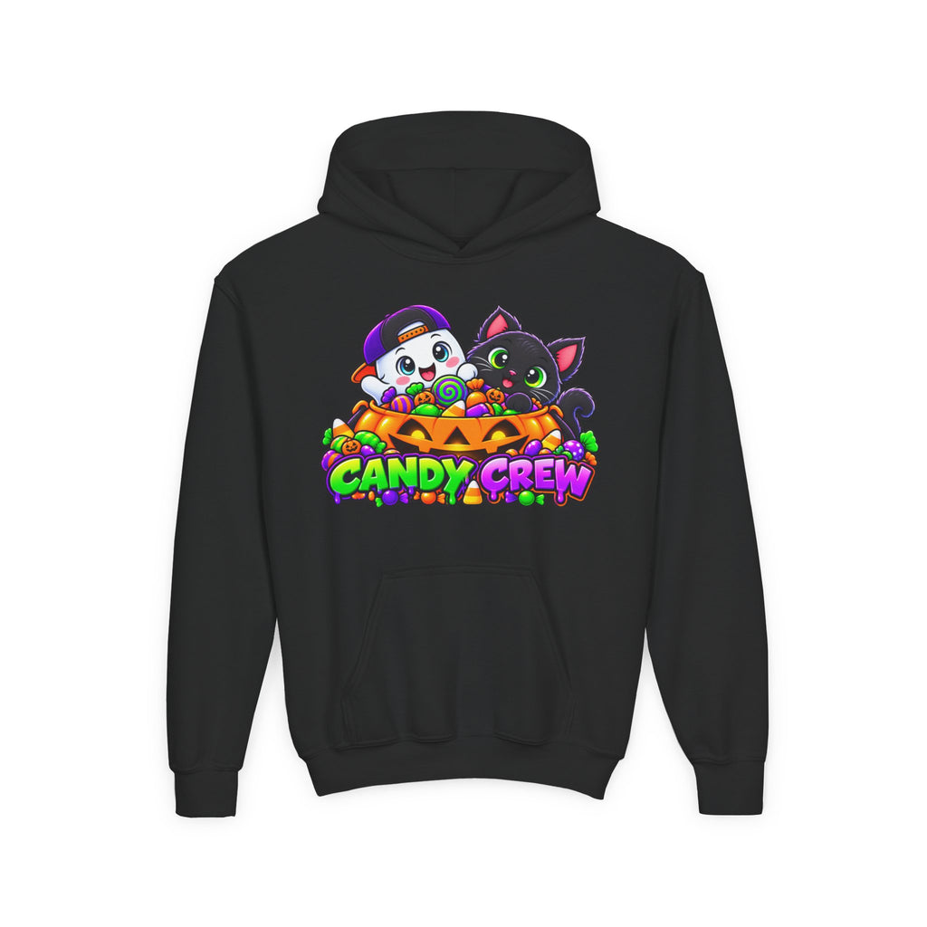 Kidxtr™ Kids Halloween Hoodie — 'Candy Crew' Halloween Graphic Hoodie