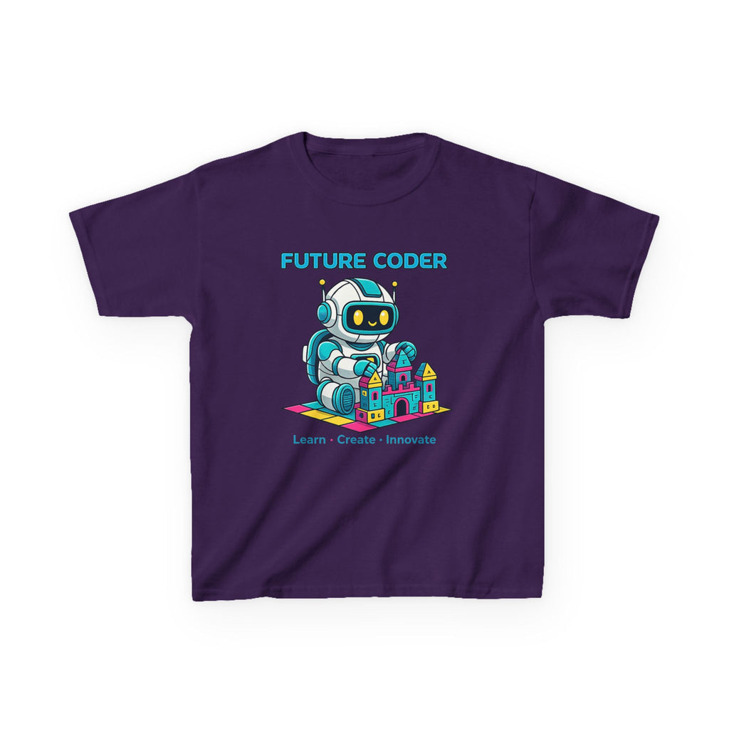 Kids Coding T-Shirt – Future Coder Robot Graphic Tee 1