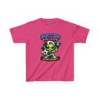 Kidxtr™ Kids Soccer T-Shirt — 'Too Fast for Earth' Soccer Alien Graphic Tee