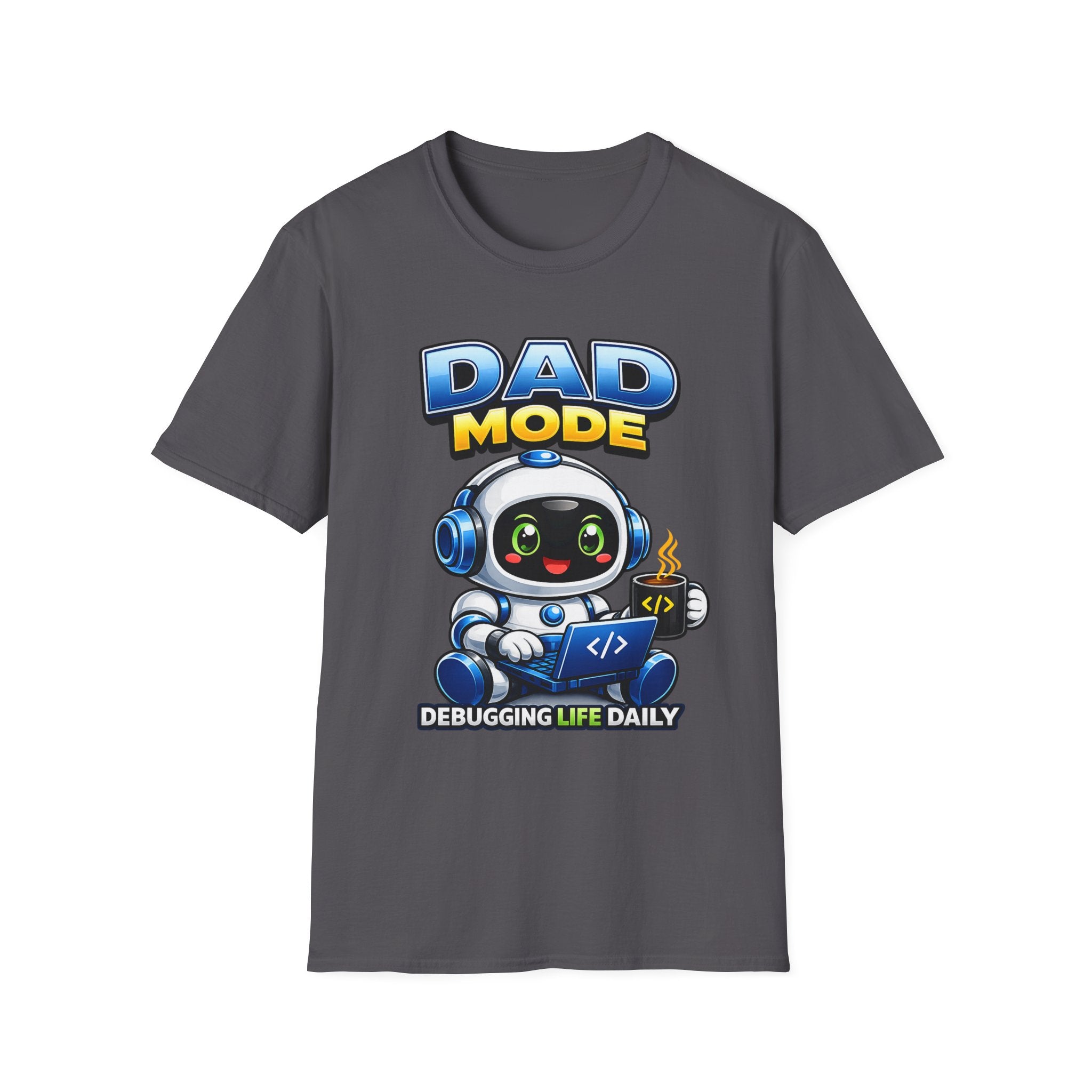 Dad Coding Robot T-Shirt – Support Crew Graphic Tee