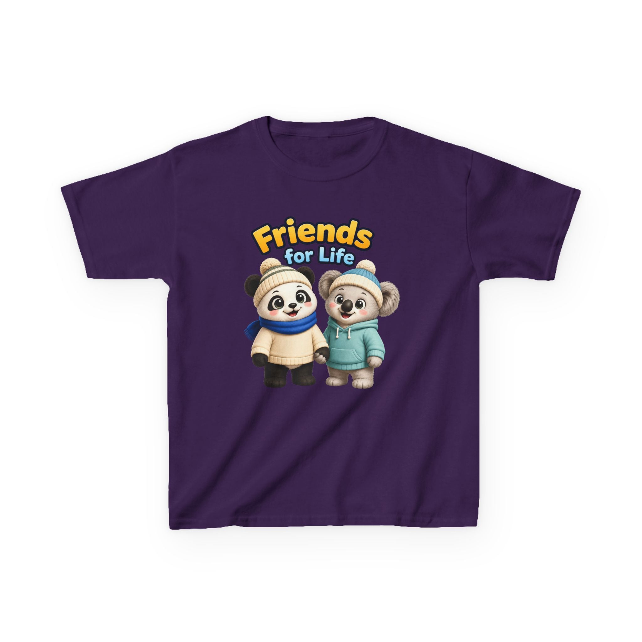 Kids Panda T-Shirt — 'Friends for Life' Cute Best Friends Graphic Tee