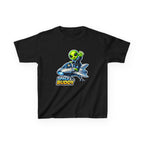 Kids Space Buddy T‑Shirt — Cute Alien in Rocket Tee for Boys & Girls