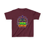 Kidxtr™ Kids Spider Web T-Shirt — 'Web Crew' Halloween Graphic Tee
