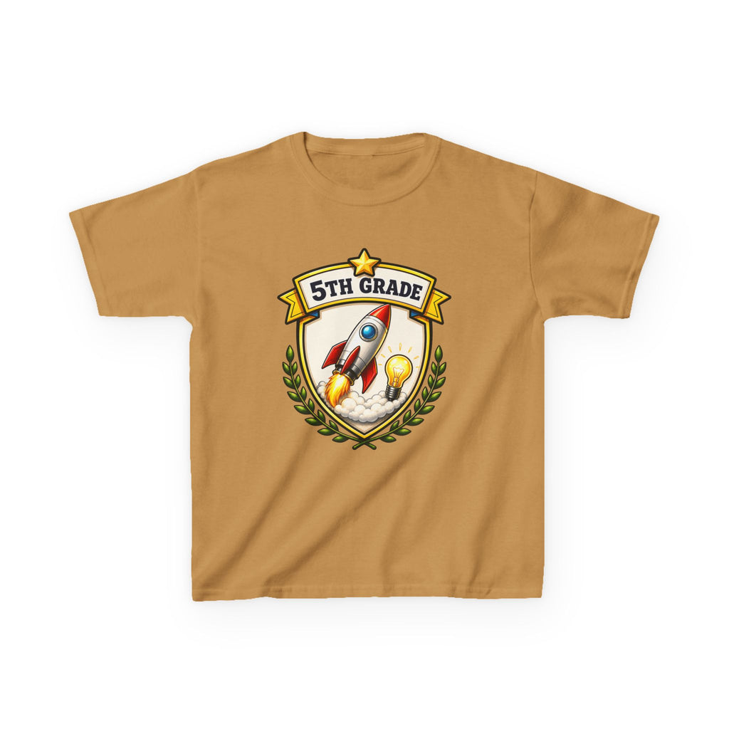 Kids School T-Shirt — '5th Grade Rocket' Back to School Graduation Graphic Tee