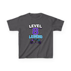 Kids Gaming T-Shirt — 'Level 8 Legend' Gamer Graphic Tee
