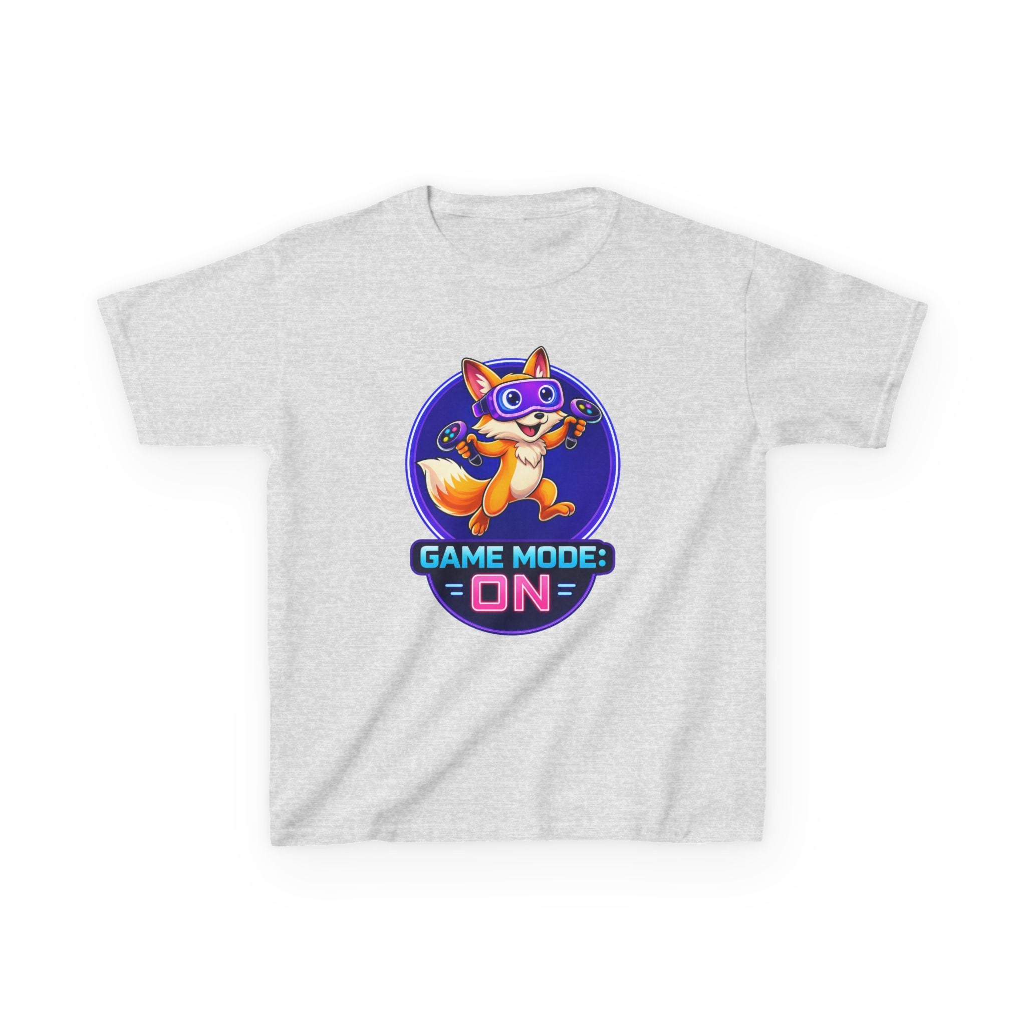 Kids Fox T-Shirt — 'Game Mode: ON' Cute Fox Gamer Graphic Tee