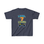 Kids Birthday T-Shirt — 'Level 7 Loaded' Birthday Gamer Graphic Tee