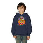 Kidxtr™ Kids Pumpkin Hoodie — 'Spooky Season' Halloween Graphic Hooded Sweatshirt