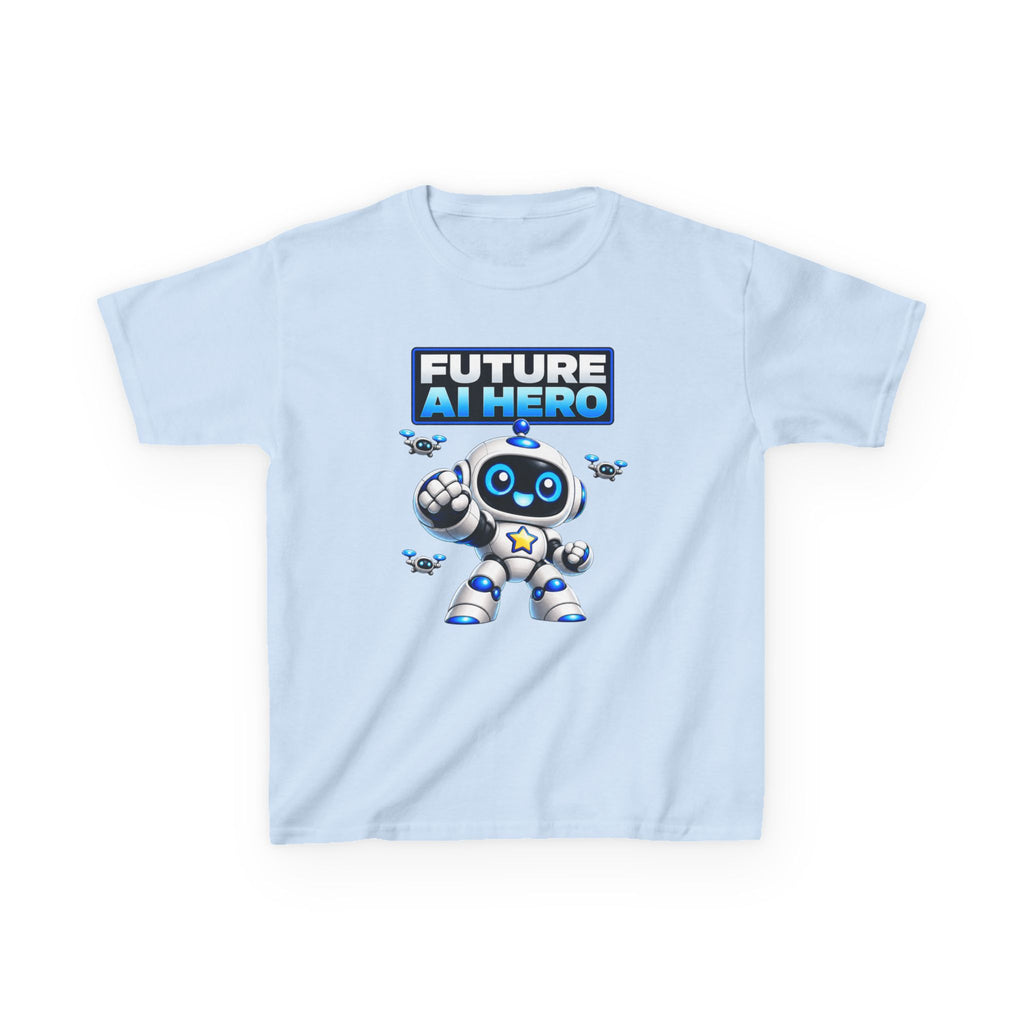 Kids Robot T-Shirt — 'Future AI Hero' Robot Graphic Tee