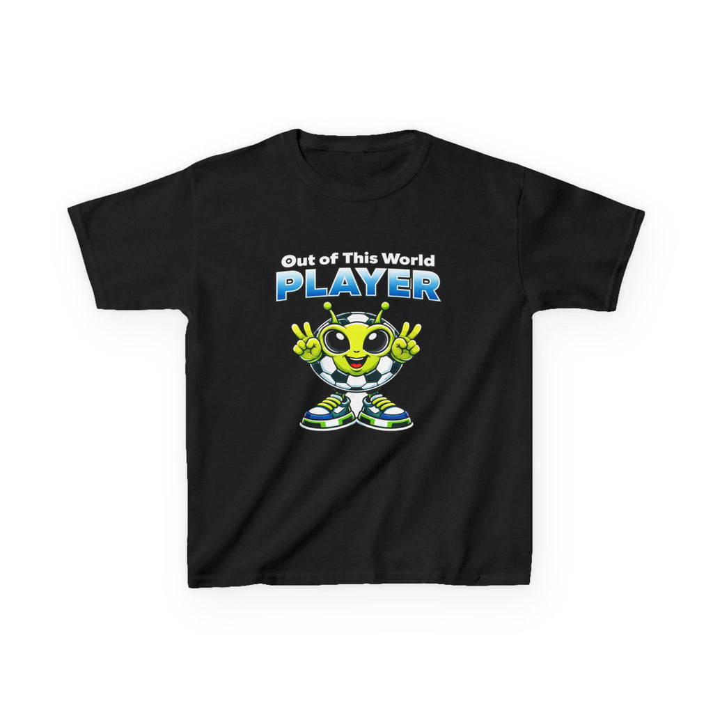 Kids Alien Soccer T-Shirt – Out of This World Graphic Tee