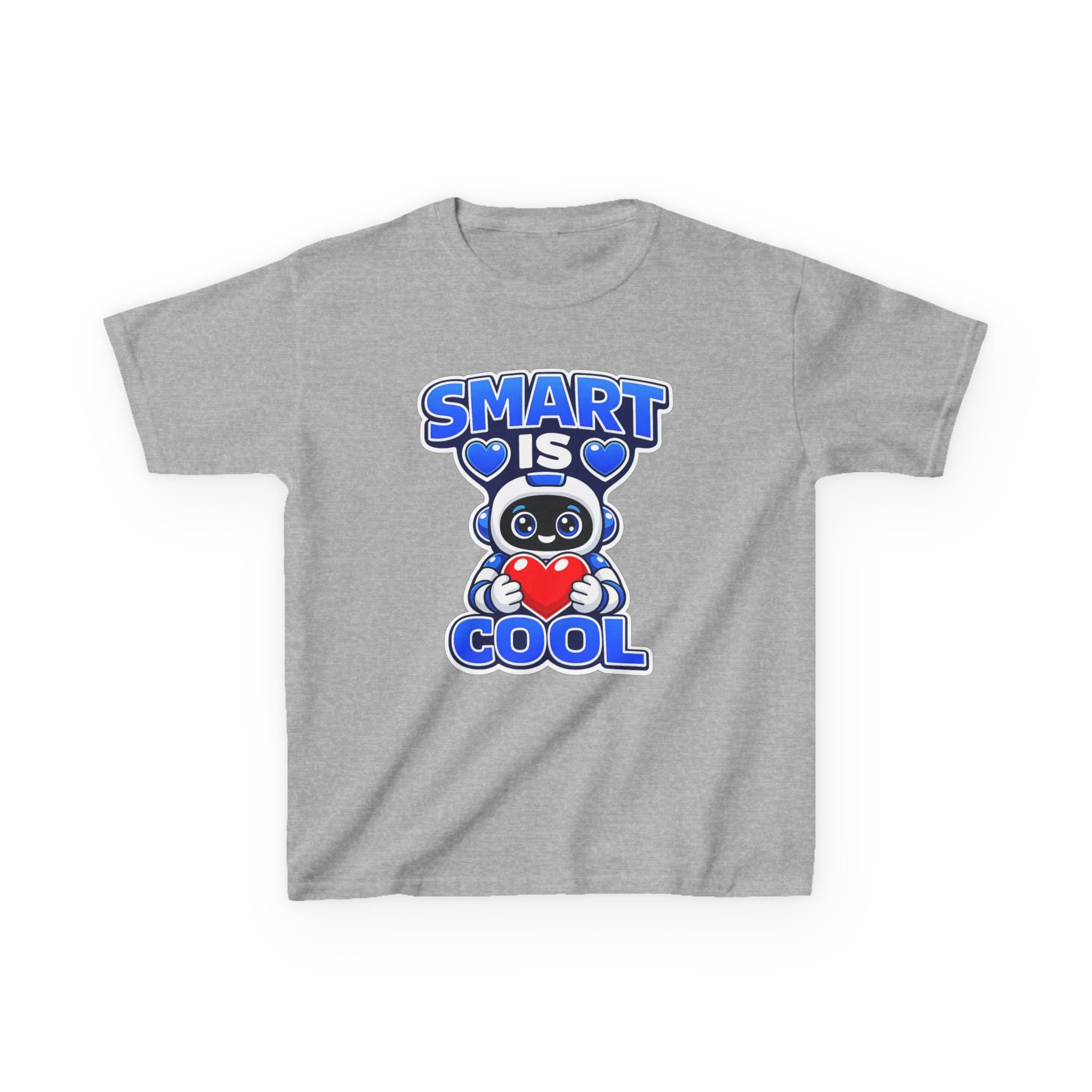 Kids Robot T-Shirt — 'Smart Is Cool' Graphic Tee