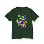 Kidxtr™ Kids Alien T-Shirt — Alien Skateboarding Graphic Tee
