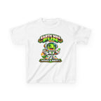 Kidxtr™ Kids Space T-Shirt — 'Earth Was Fun, What’s Next?' Cosmic Dino Graphic Tee