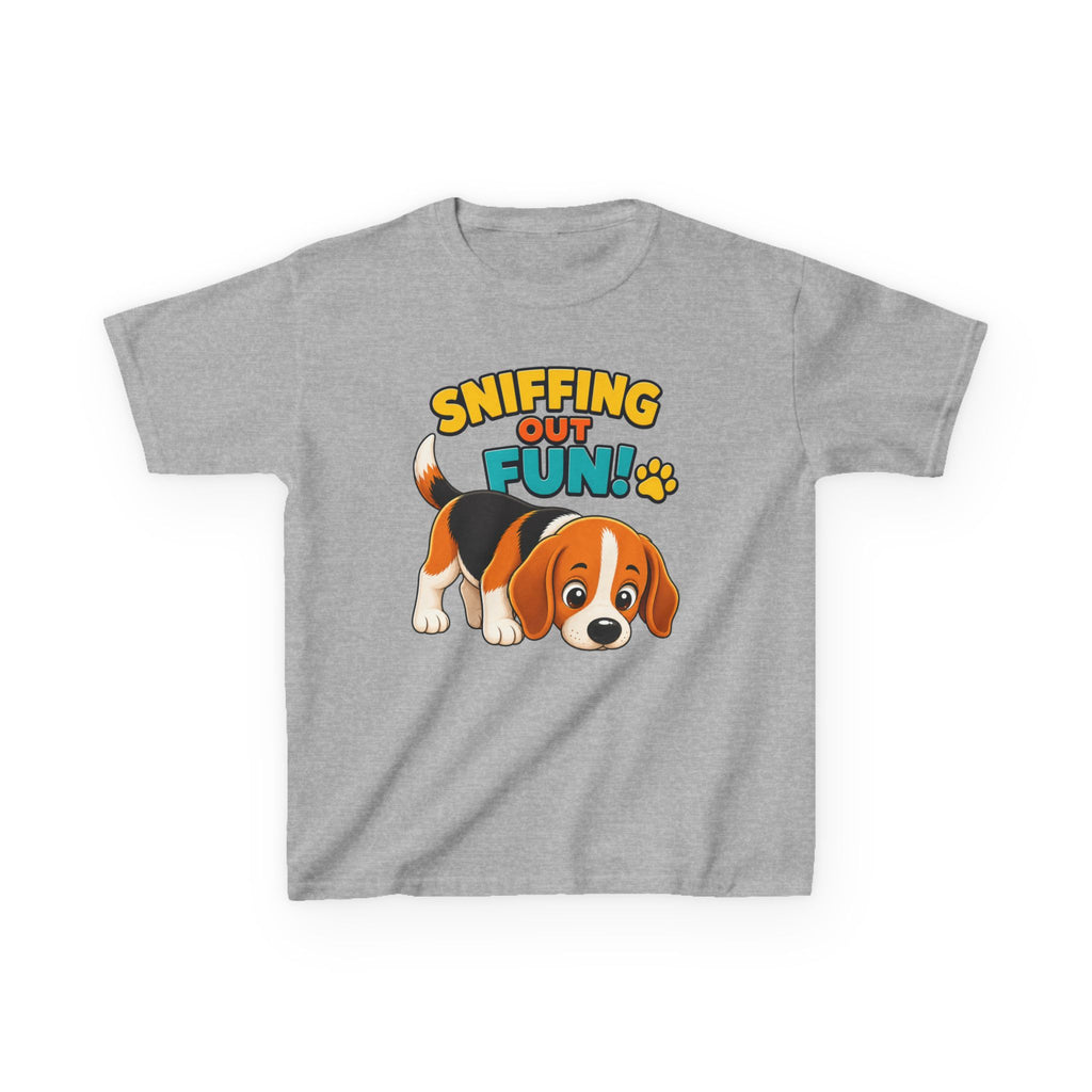 Kids Puppy Dog T-Shirt — 'Sniffing Out Fun!' Cute Puppy Graphic Tee