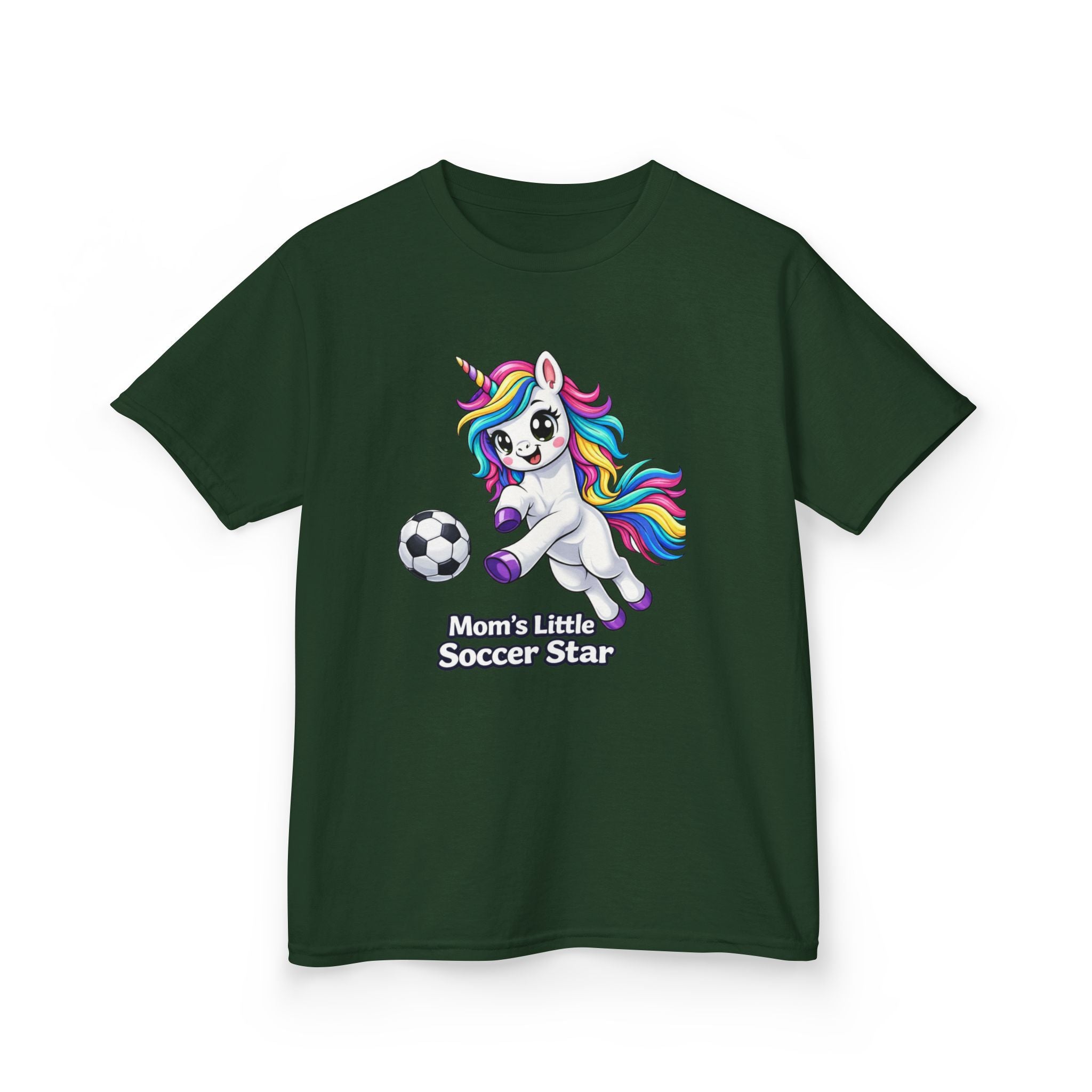 Kids Soccer Unicorn T-Shirt – Mom's Star Graphic Tee