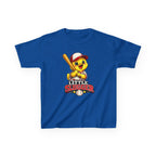 Kids Baseball T-Shirt — 'Little Slugger' Cute Baseball Chick Graphic Tee