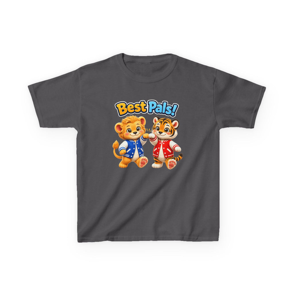 Kids Animal Friends T-Shirt — 'Best Pals!' Cute Teddy & Tiger Graphic Tee