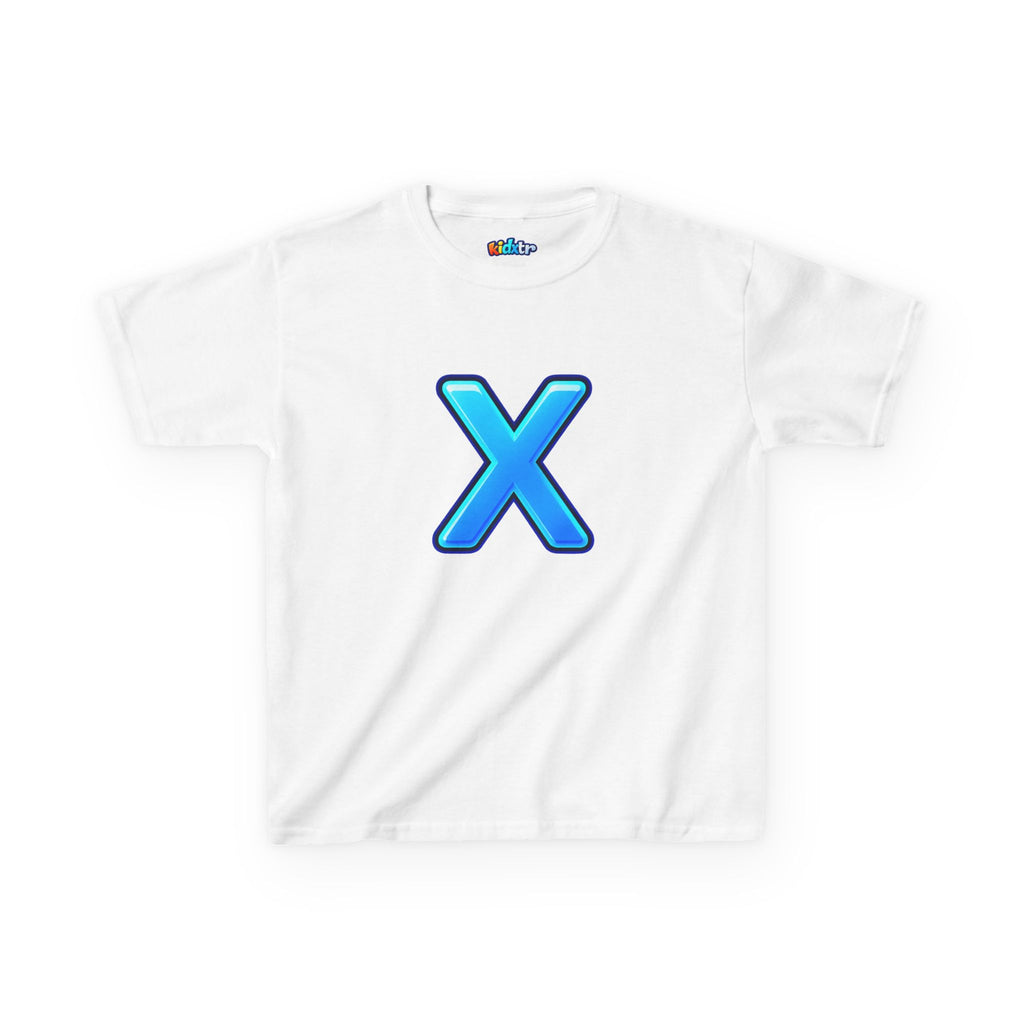 Kidxtr™ Kids Letter X T-Shirt — 'X Marks the Vibe' Bold Graphic Tee