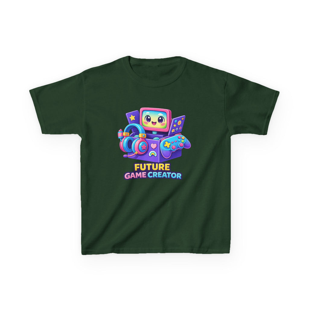 Kids Gaming T-Shirt — 'Future Game Creator' Retro Game Console Graphic Tee