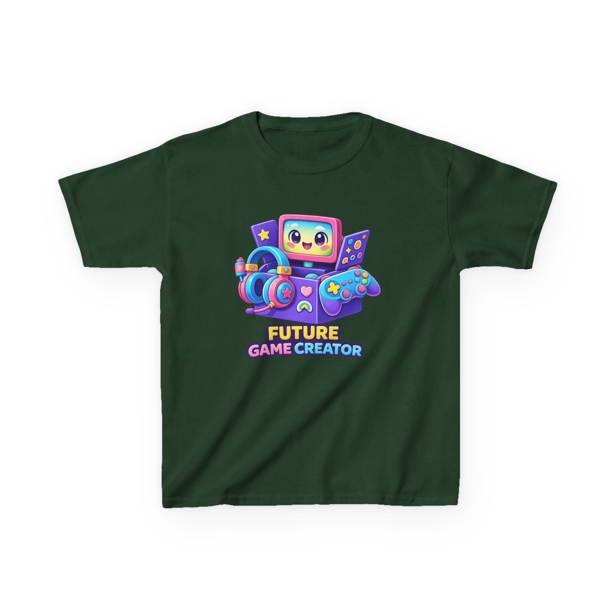 Kids Gaming T-Shirt — 'Future Game Creator' Retro Game Console Graphic Tee
