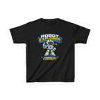 Robot Explorer Kids T‑Shirt — "Powered by Curiosity" Graphic Tee