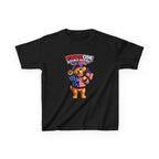 Kids Patriotic T-Shirt — 'Freedom Looks Good on Me' USA Dog Graphic Tee