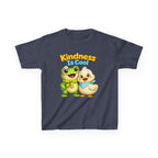 Kids Kindness T-Shirt — 'Kindness Is Cool' Cute Frog & Duck Cartoon Graphic Tee