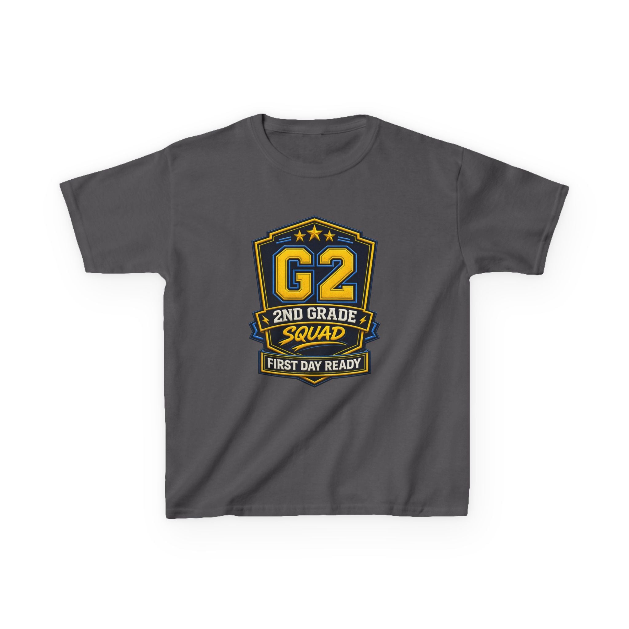 Kids 2nd Grade T-Shirt — 'G2 First Day Ready' Back-to-School Graphic Tee