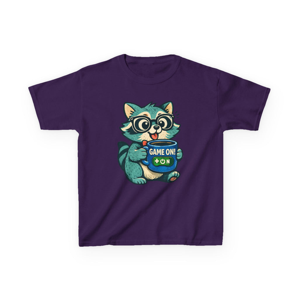 Raccoon Gamer - Kids T Shirt