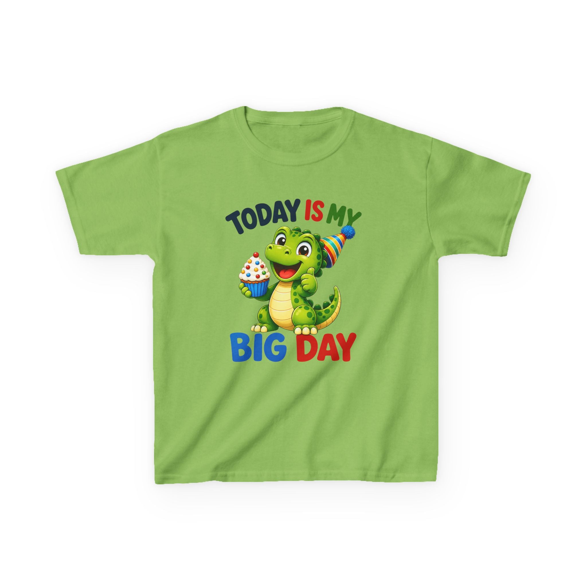 Kids Birthday T-Shirt — 'Today Is My Big Day' Birthday Dino Graphic Tee