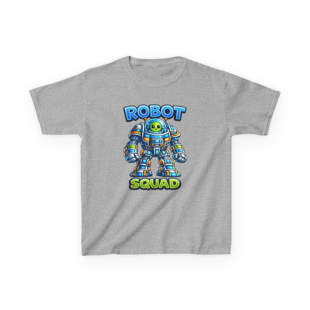 Robot Squad Kids T‑Shirt — Colorful Cute Mech Tee for Boys & Girls