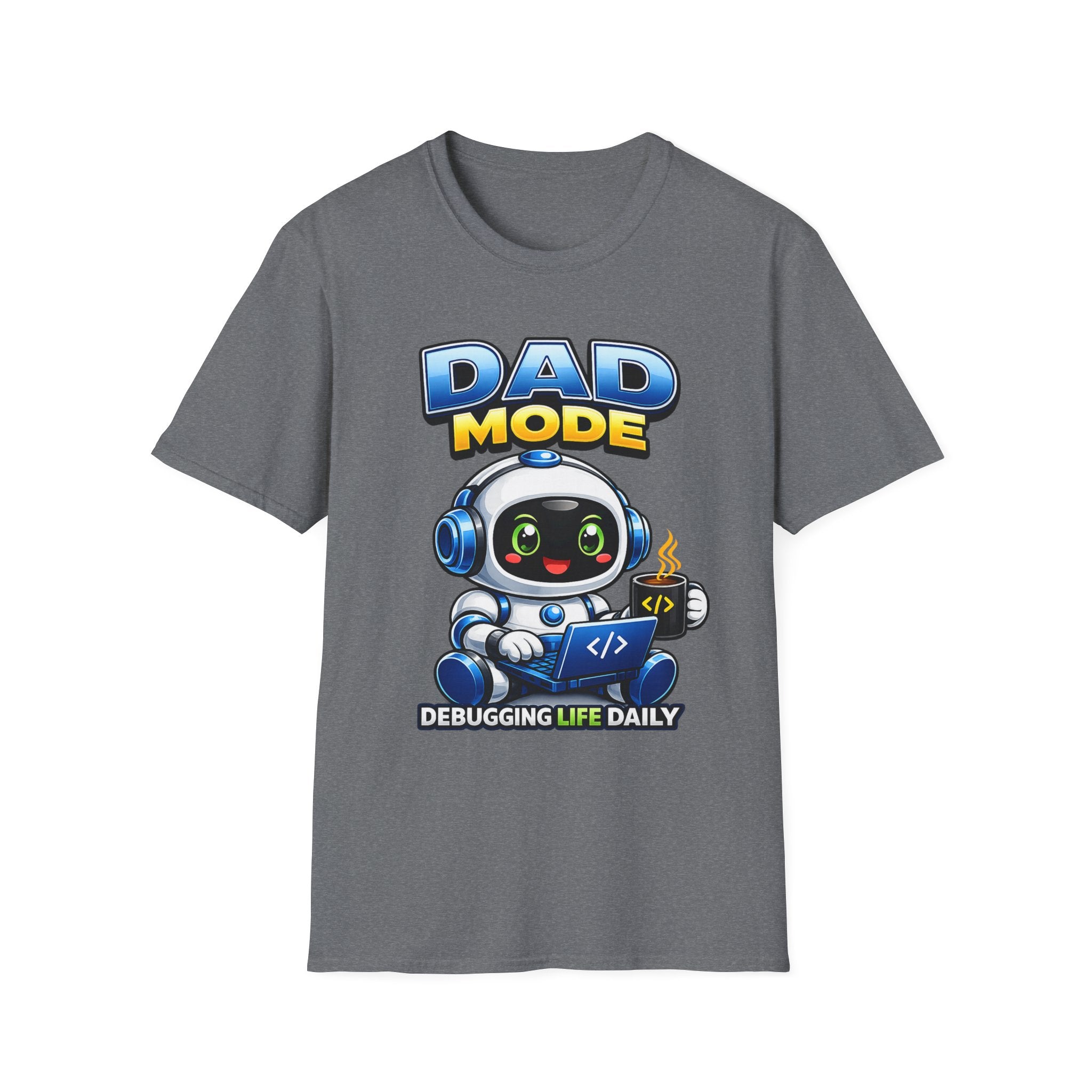 Dad Coding Robot T-Shirt – Support Crew Graphic Tee