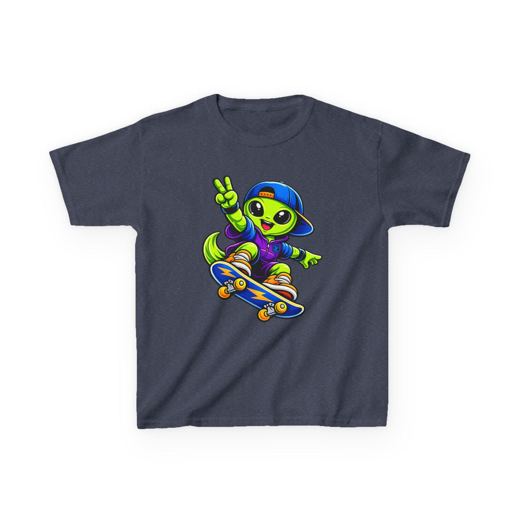 Kids Alien T-Shirt — 'Skate or Alien' Skateboard Graphic Tee