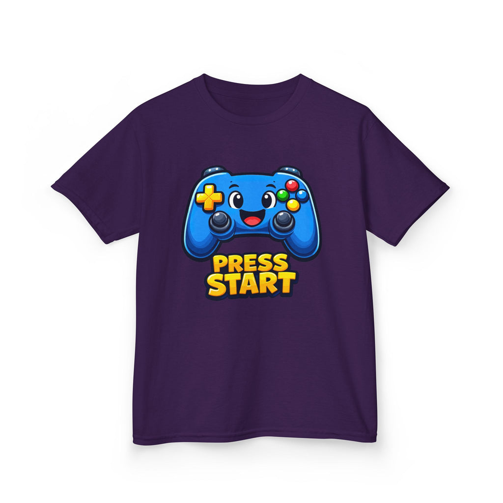 Kids Game Controller T-Shirt — 'Press Start' Gaming Graphic Tee