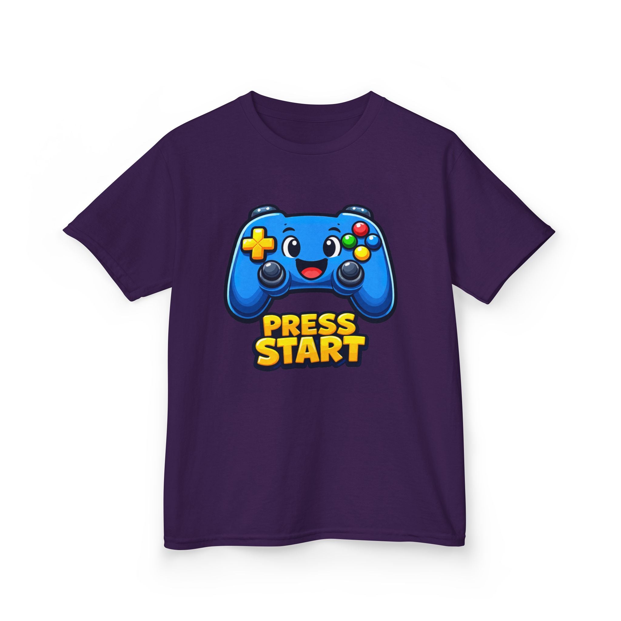 Kids Game Controller T-Shirt — 'Press Start' Gaming Graphic Tee