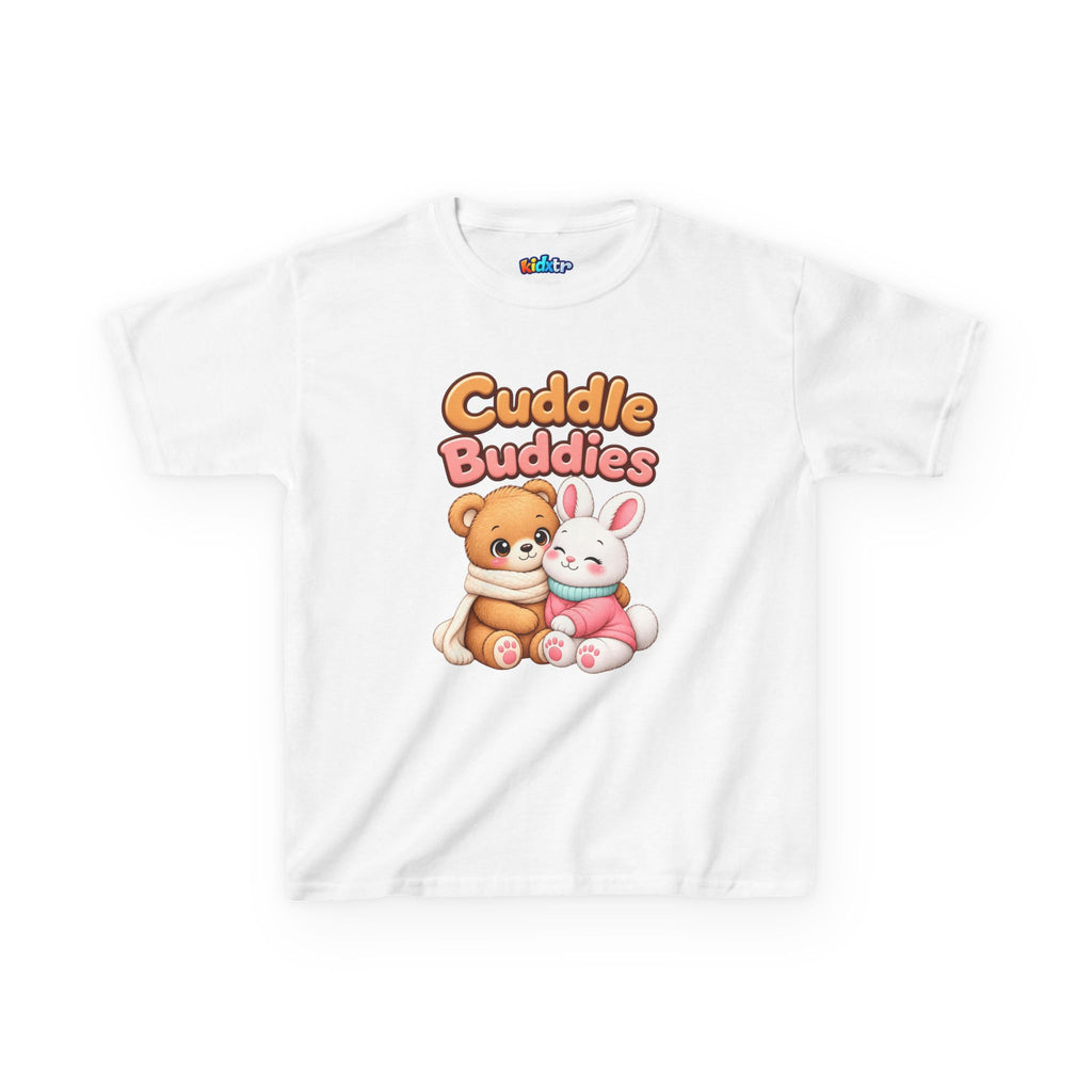 Kidxtr™ Kids Bear & Bunny T-Shirt — 'Cuddle Buddies' Cute Animal Graphic Tee