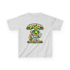 Kidxtr™ Kids Space T-Shirt — 'Earth Was Fun, What’s Next?' Cosmic Dino Graphic Tee