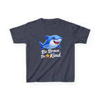 Kids Shark T-Shirt — 'Be Brave. Be Kind.' Cute Shark Graphic Tee