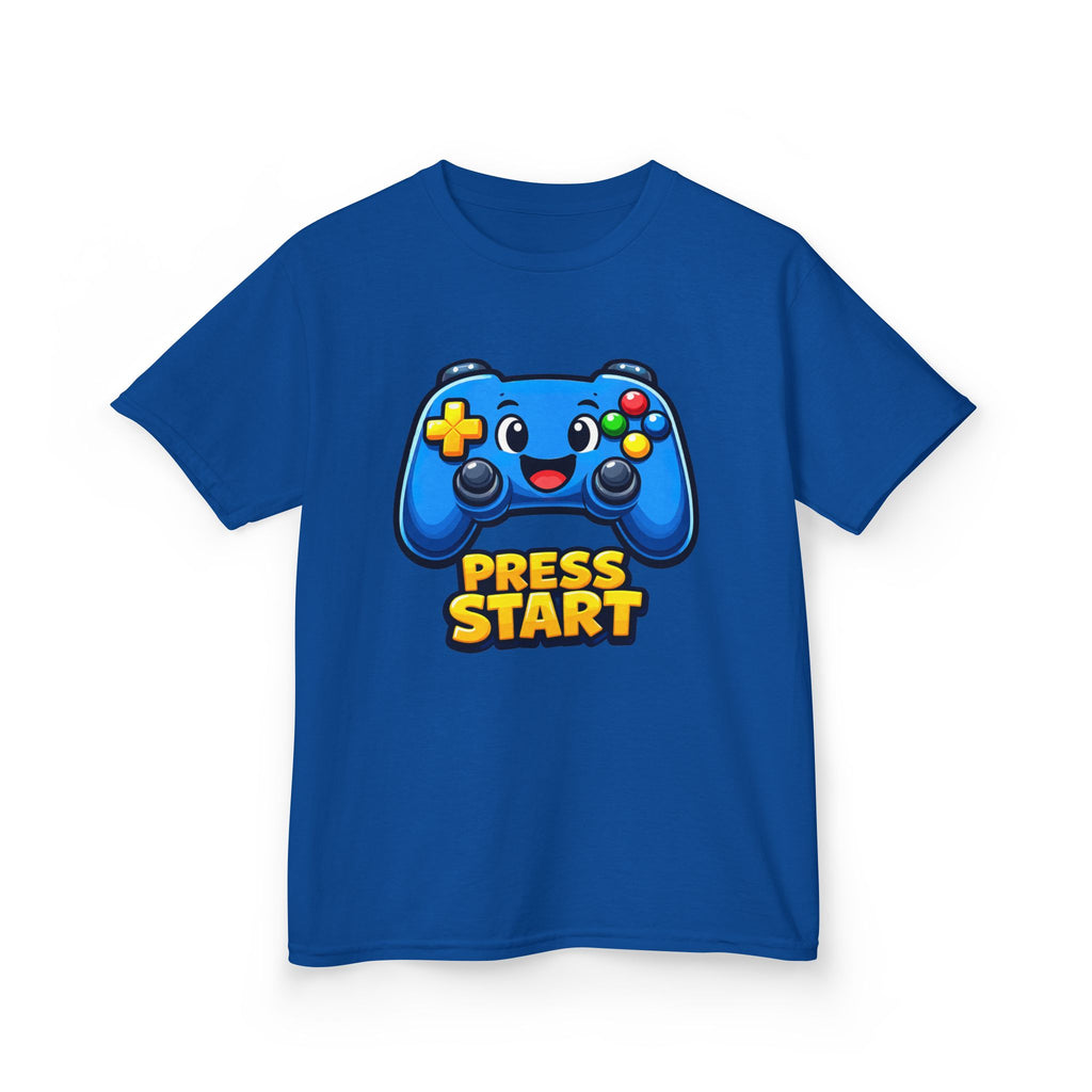 Kids Game Controller T-Shirt — 'Press Start' Gaming Graphic Tee