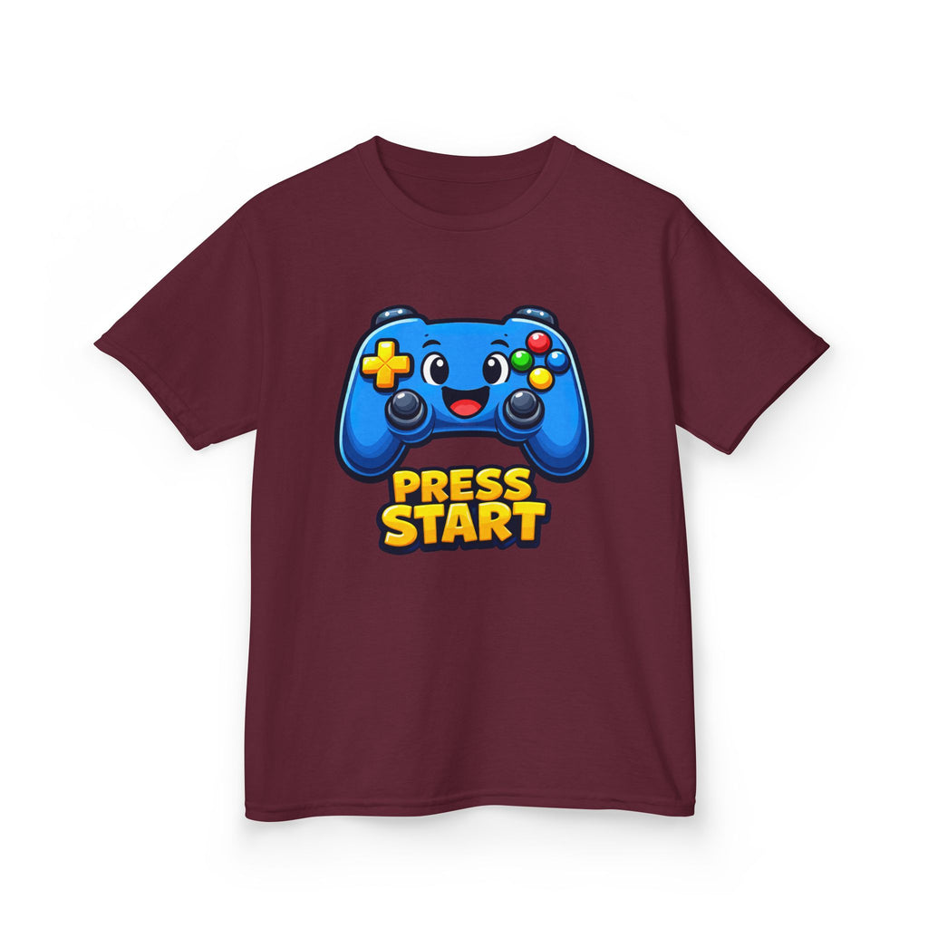 Kids Game Controller T-Shirt — 'Press Start' Gaming Graphic Tee