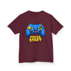Kids Game Controller T-Shirt — 'Press Start' Gaming Graphic Tee