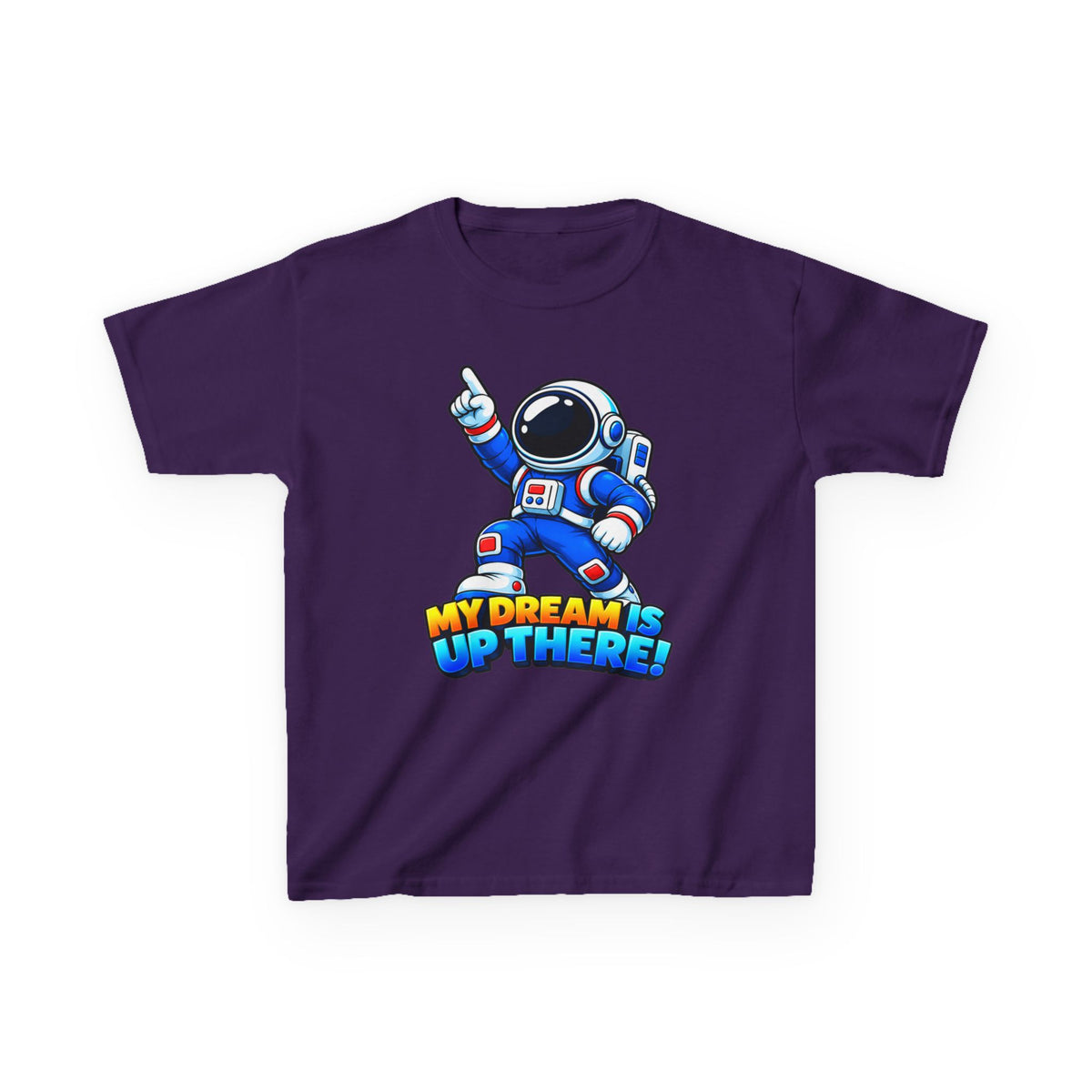 Kidxtr™ Kids Space T-Shirt — 'My Dream Is Up There' Astronaut Graphic Tee