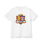 Kids Soccer T-Shirt — 'Junior Soccer Club' Crest Graphic Tee