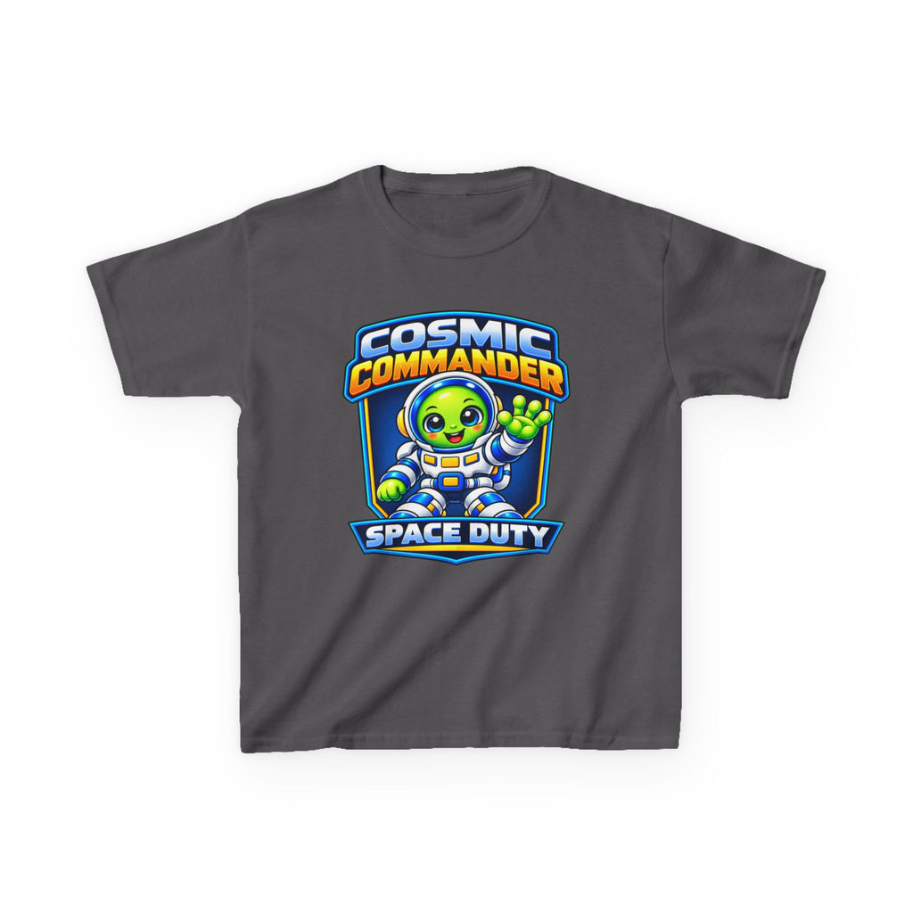 Kidxtr™ Kids Space T-Shirt — 'Cosmic Commander' Space Duty Alien Graphic Tee